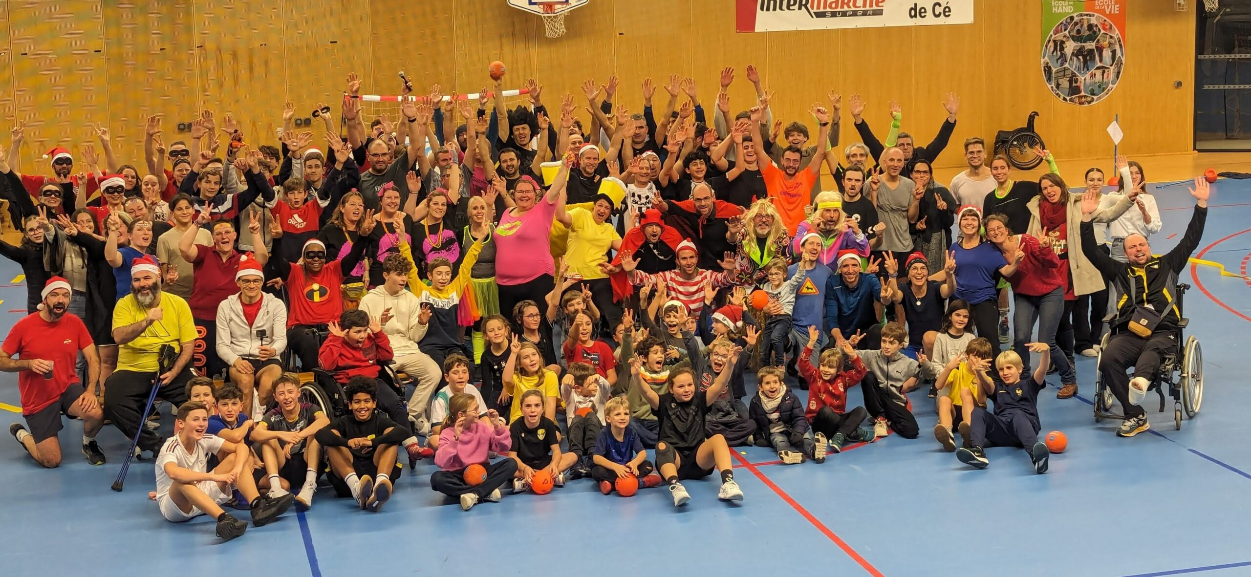 photo de groupe prise au tournoi des parents